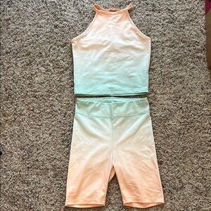 Puma Peach and Mint Activewear Set